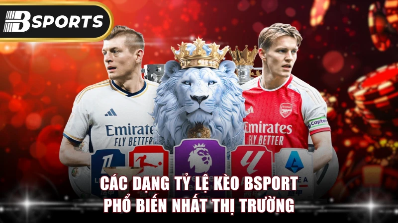 Các dạng tỷ lệ kèo Bsport phổ biến nhất thị trường